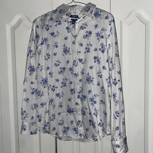 Chaps No Iron Floral button up